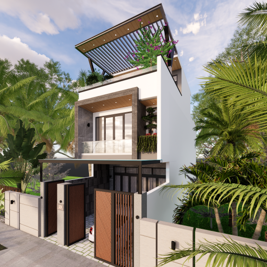 Mẫu Nhà 3 Tầng Hiện Đại 05