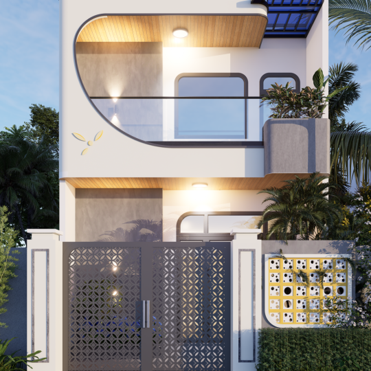 Mẫu Nhà Gác Lửng Hiện Đại 01